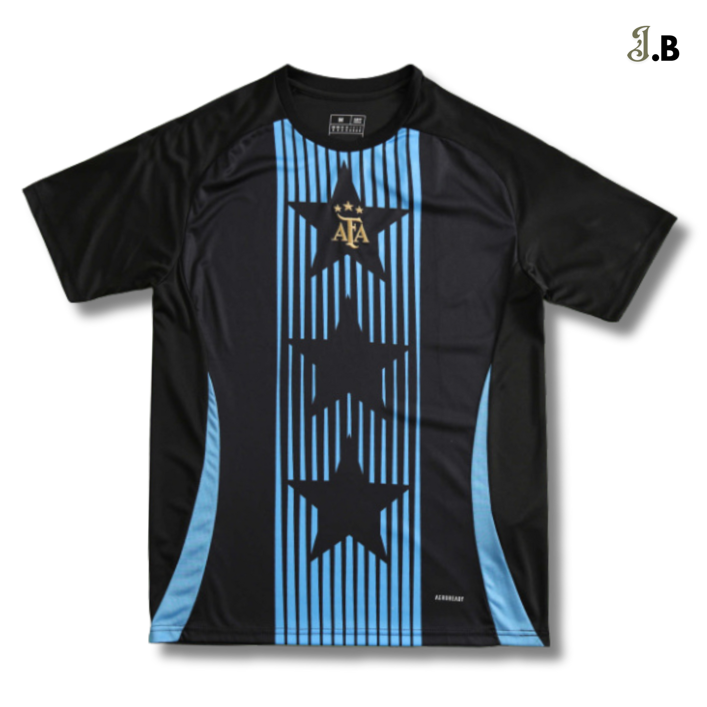 Argentina 24 Black/Light Blue Training Jersey JogaBonito