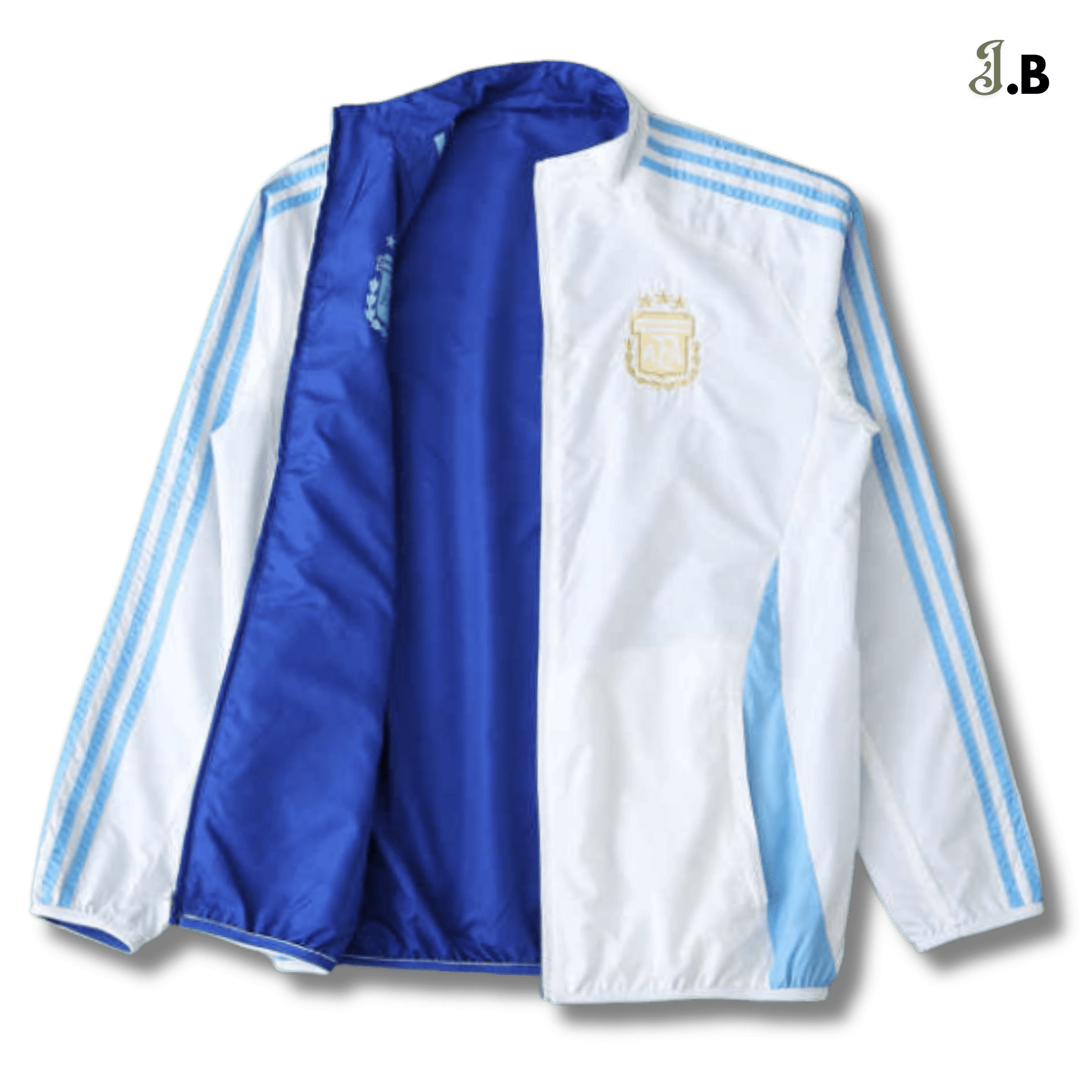 Argentina 24/25 White/Blue Reversible Windbreaker - JogaBonito - Jersey