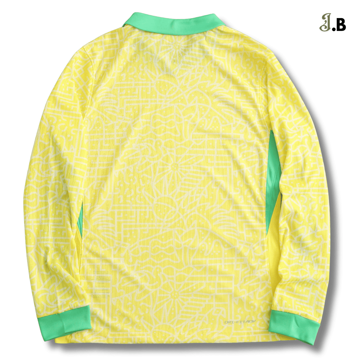 Brazil 2024 Home Long Sleeve Player Version Yellow Jersey - JogaBonito - Jersey