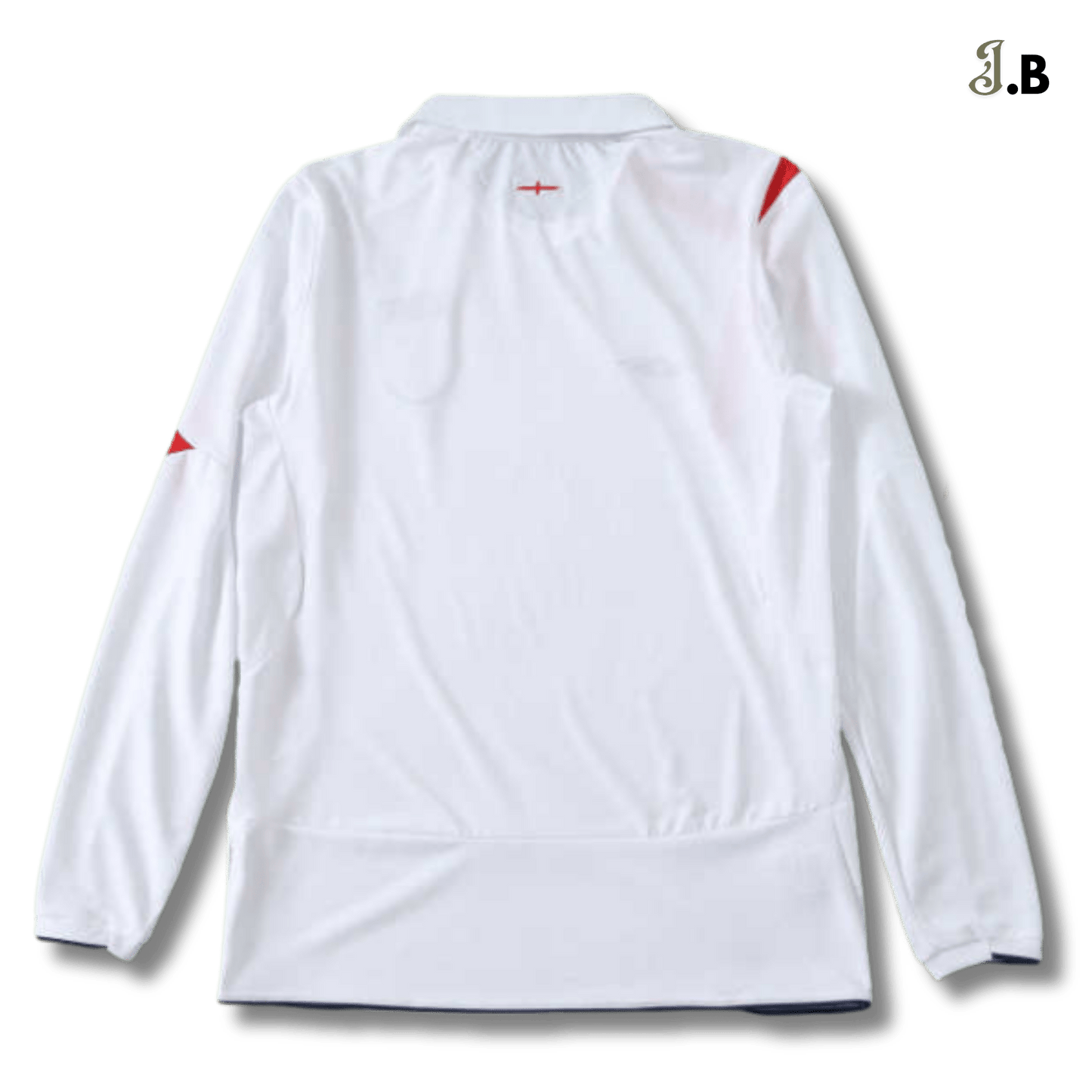 England Vintage 06 Home Fan Version White Long Sleeve Jersey - JogaBonito - Jersey