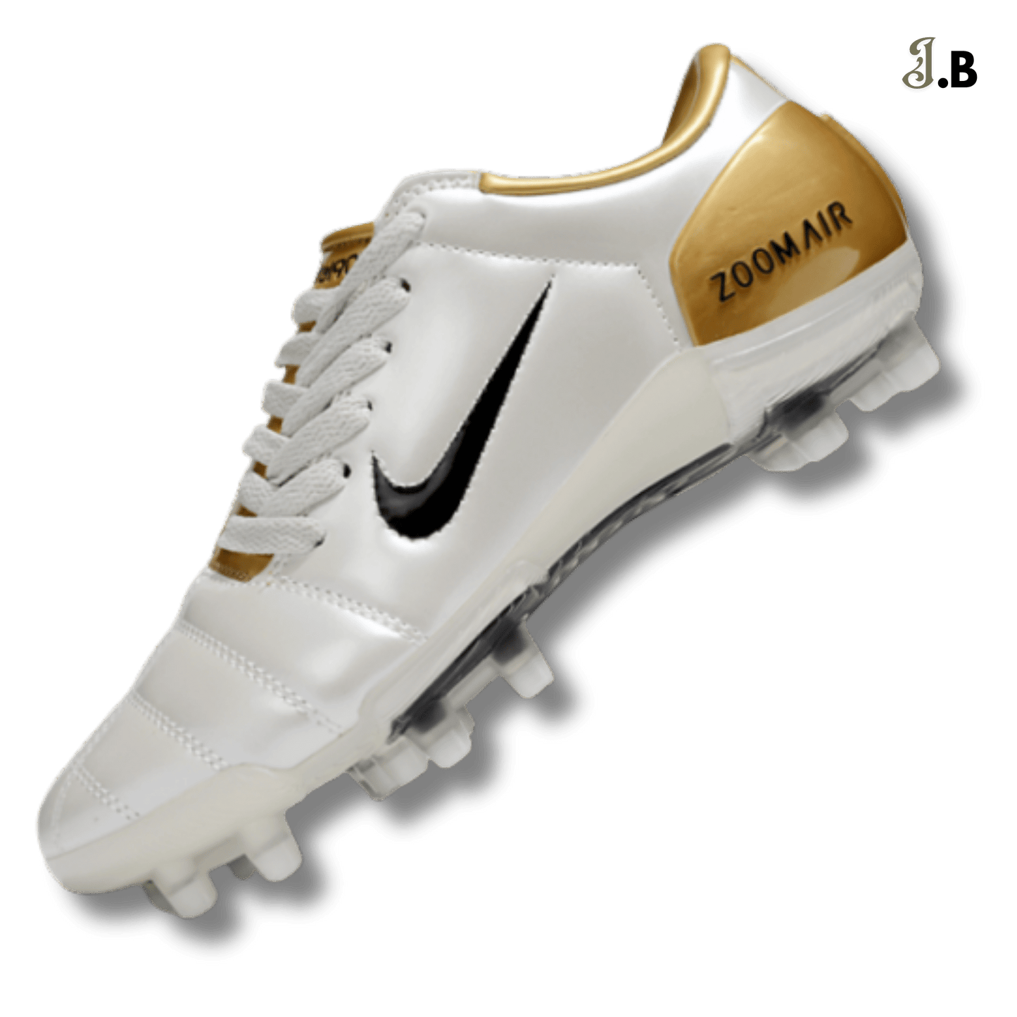Nike Air Zoom T90 Gold/White FG Cleats - JogaBonito - Cleat