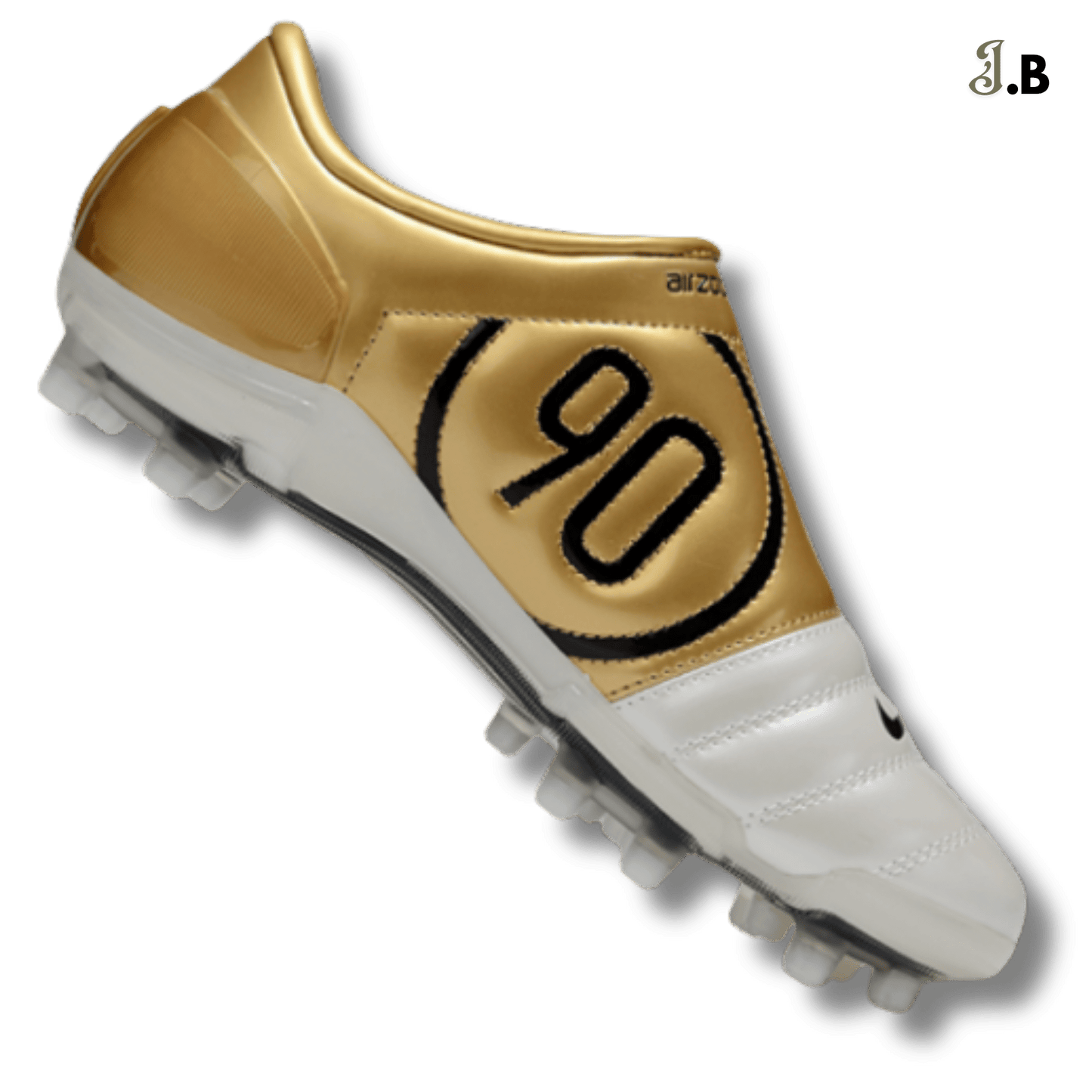 Nike Air Zoom T90 Gold/White FG Cleats - JogaBonito - Cleat