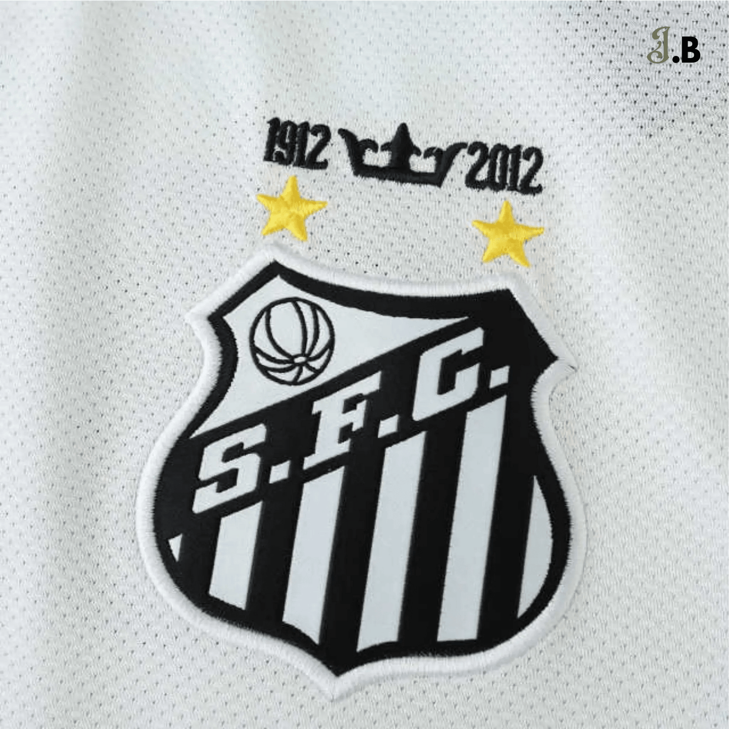 Santos FC Vintage 12 White Home Jersey - JogaBonito - Jersey