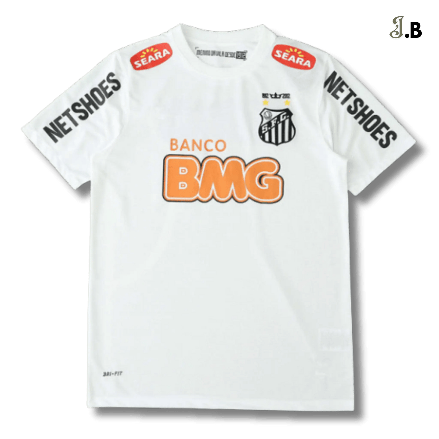 Santos FC Vintage 12 White Home Jersey - JogaBonito - Jersey