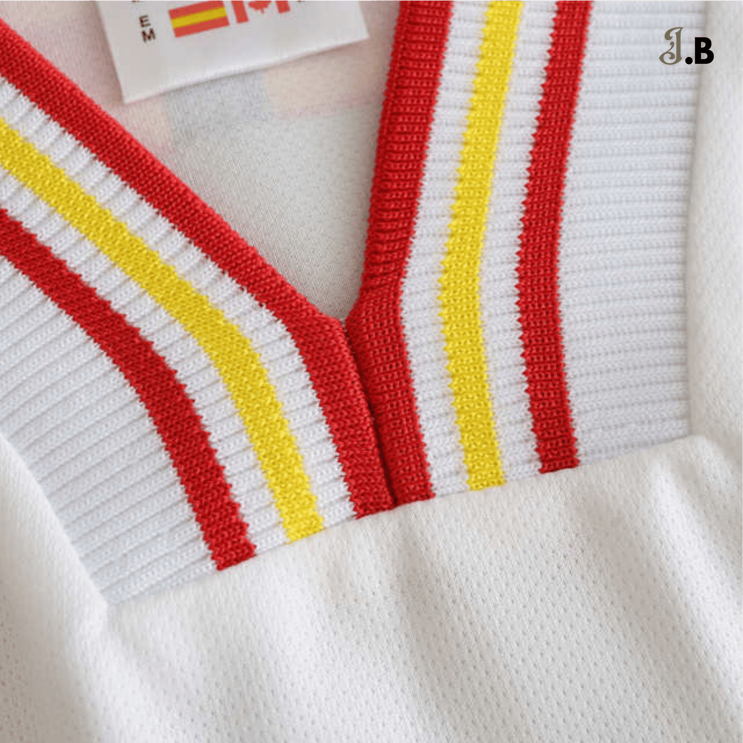 Spain Vintage 96 Third Fan Version White Jersey - JogaBonito - Jersey