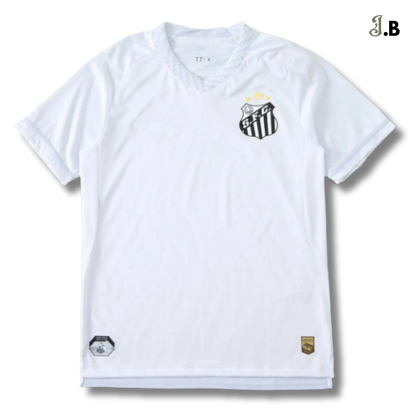 Santos FC Vintage White Home Fan Jersey JogaBonito