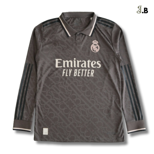 Real Madrid CF 24 Grey Player Long Sleeve JogaBonito