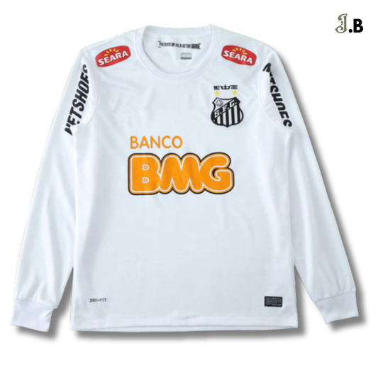 Santos FC Vintage 12 White Long Sleeve JogaBonito