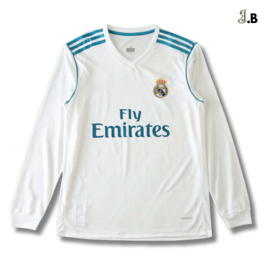Real Madrid CF Vintage 17 White Fan Long Sleeve JogaBonito