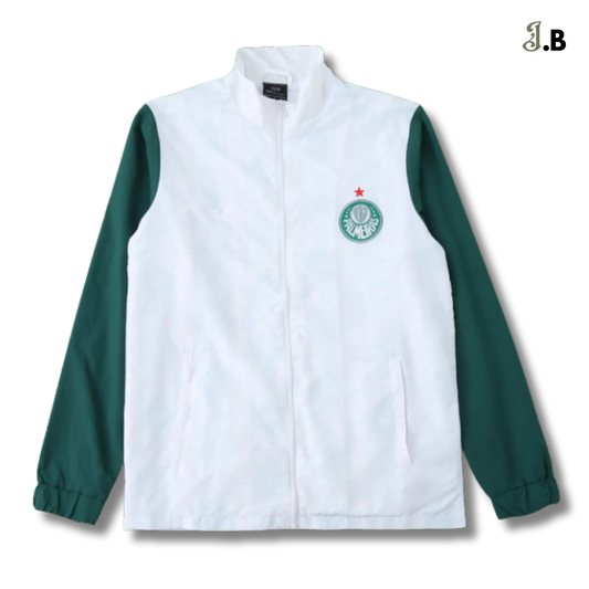 Palmeiras SP Vintage White Windbreaker JogaBonito