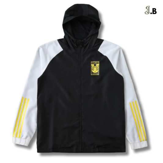 Tigres UANL Black Hooded Windbreaker JogaBonito