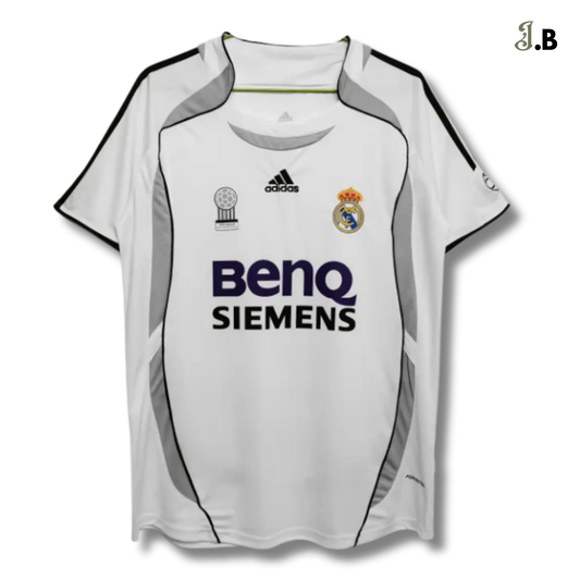 Real Madrid Vintage 06 White Home Jersey JogaBonito