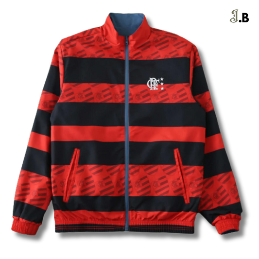 CR Flamengo Vintage Striped Reversible Windbreaker JogaBonito
