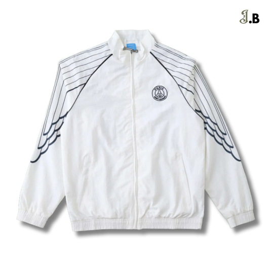 PSG Vintage White Training Windbreaker JogaBonito