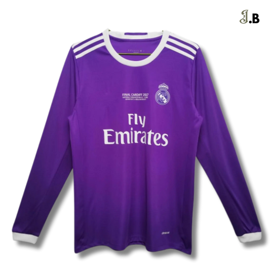 Real Madrid CF Vintage 16 Purple Fan Long Sleeve JogaBonito