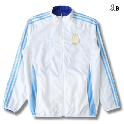 Argentina 24/25 White/Blue Reversible Windbreaker JogaBonito