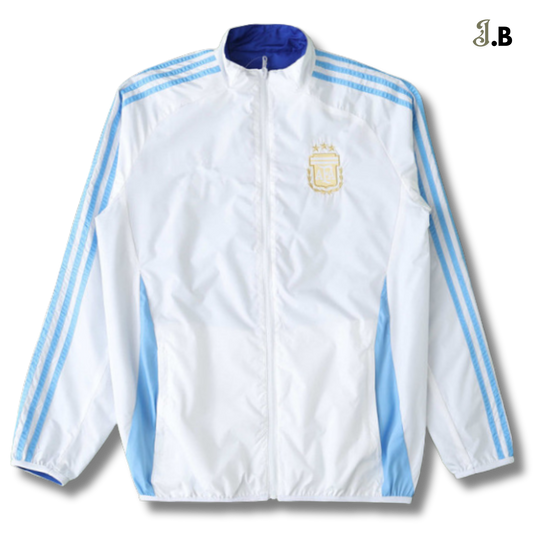 Argentina 24/25 White/Blue Reversible Windbreaker JogaBonito