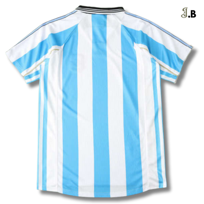 Argentina Vintage 98 Home Light Sea Blue/Gray Jersey JogaBonito