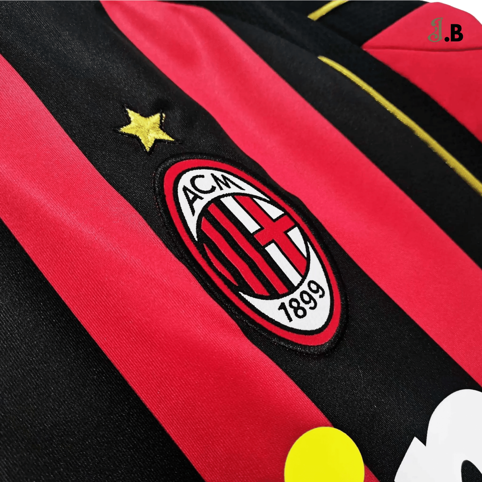 AC Milan Vintage 06 Black Home Long Sleeve - JogaBonito - Jersey