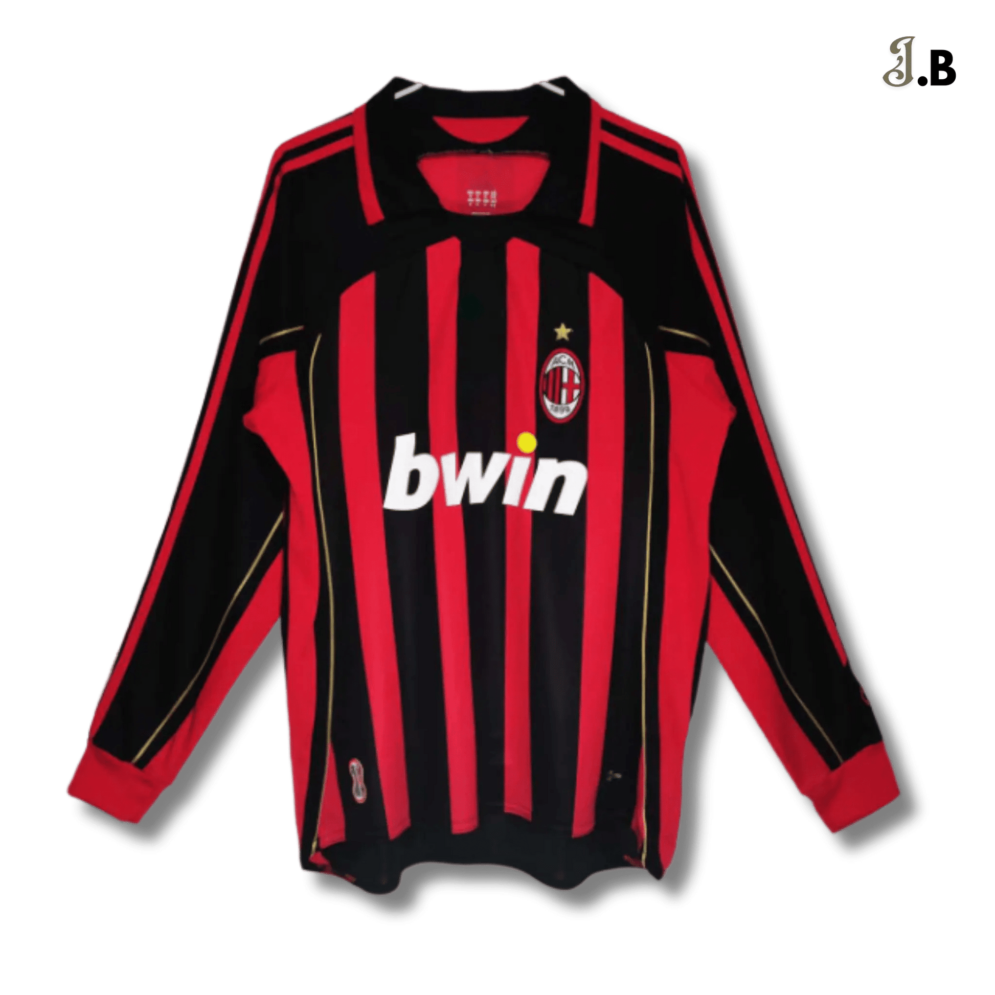 AC Milan Vintage 06 Black Home Long Sleeve - JogaBonito - Jersey