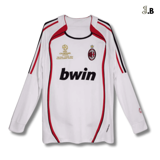 AC Milan Vintage 06 White Away Long Sleeve - JogaBonito - Jersey