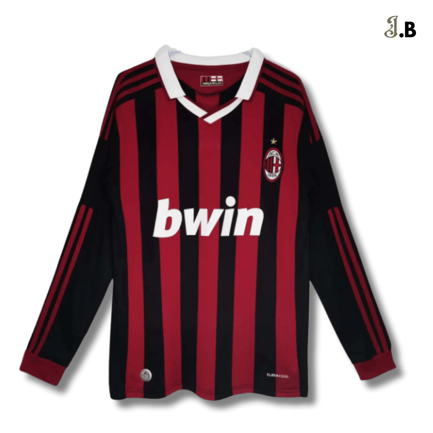 AC Milan Vintage 09 Black Home Long Sleeve - JogaBonito - Jersey