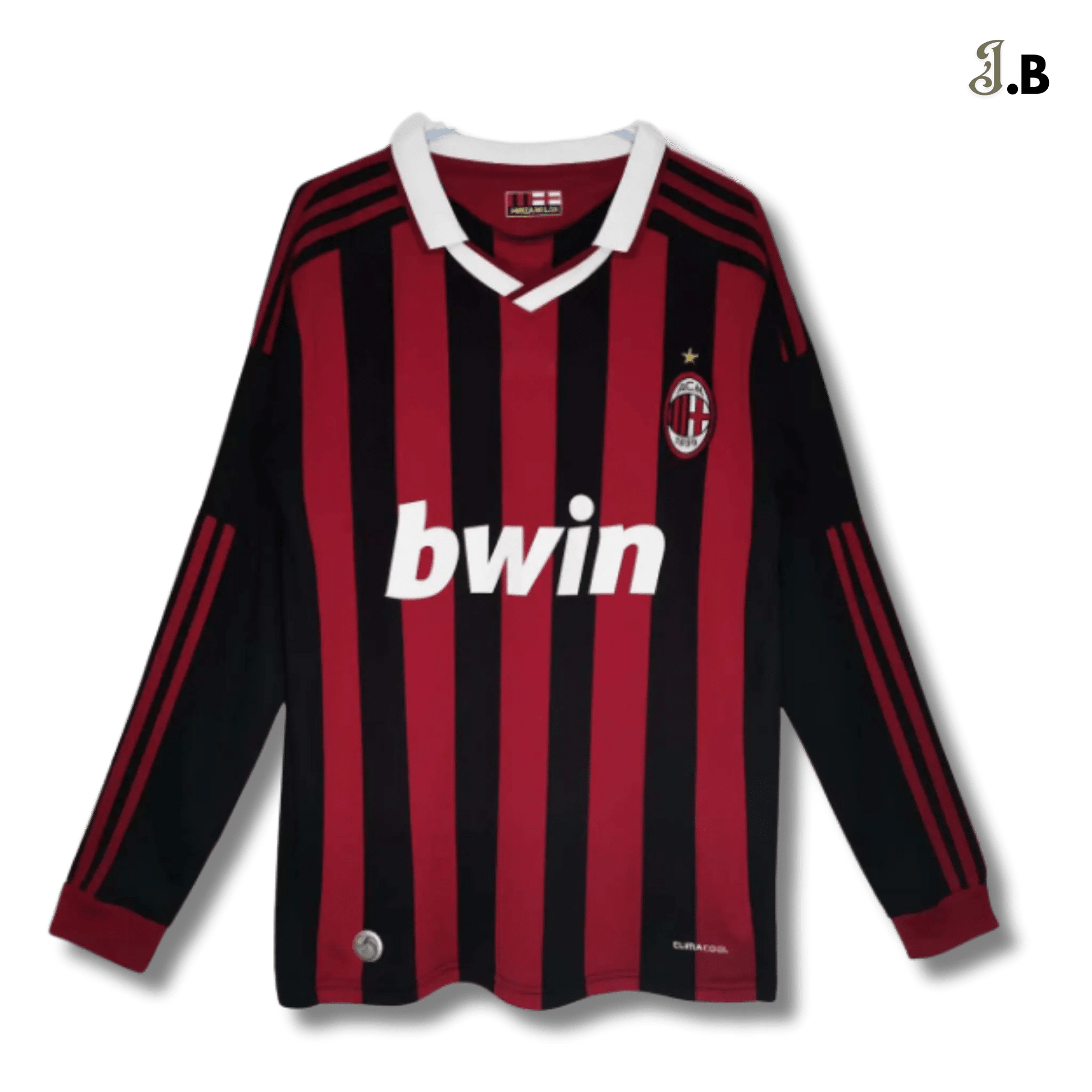 AC Milan Vintage 09 Black Home Long Sleeve - JogaBonito - Jersey
