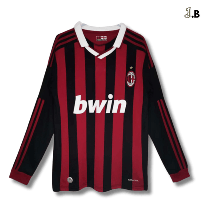 AC Milan Vintage 09 Black Home Long Sleeve - JogaBonito - Jersey
