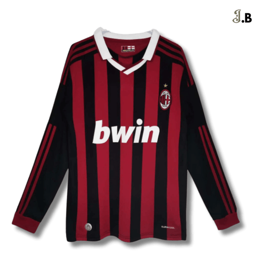AC Milan Vintage 09 Black Home Long Sleeve - JogaBonito - Jersey