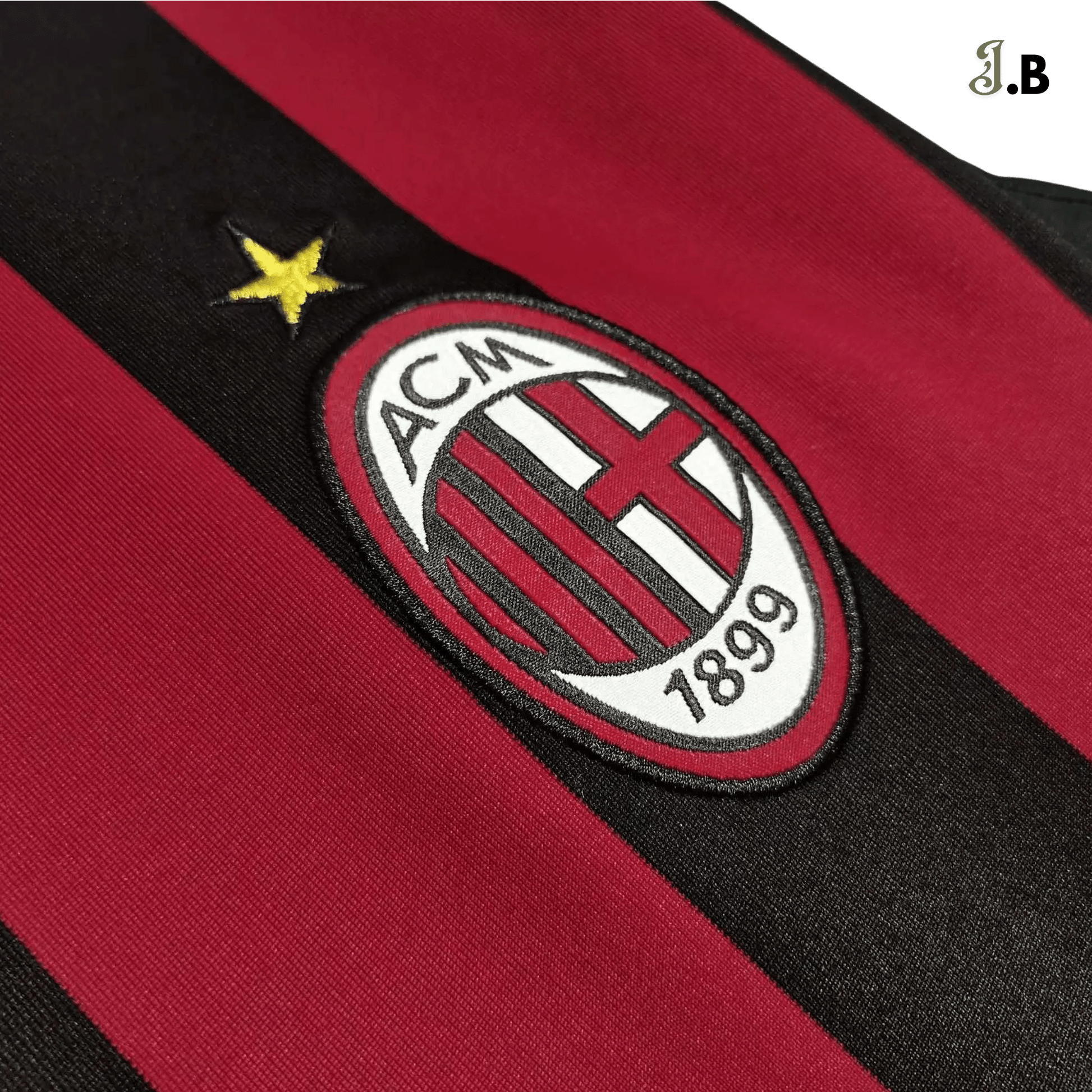 AC Milan Vintage 09 Black Home Long Sleeve - JogaBonito - Jersey