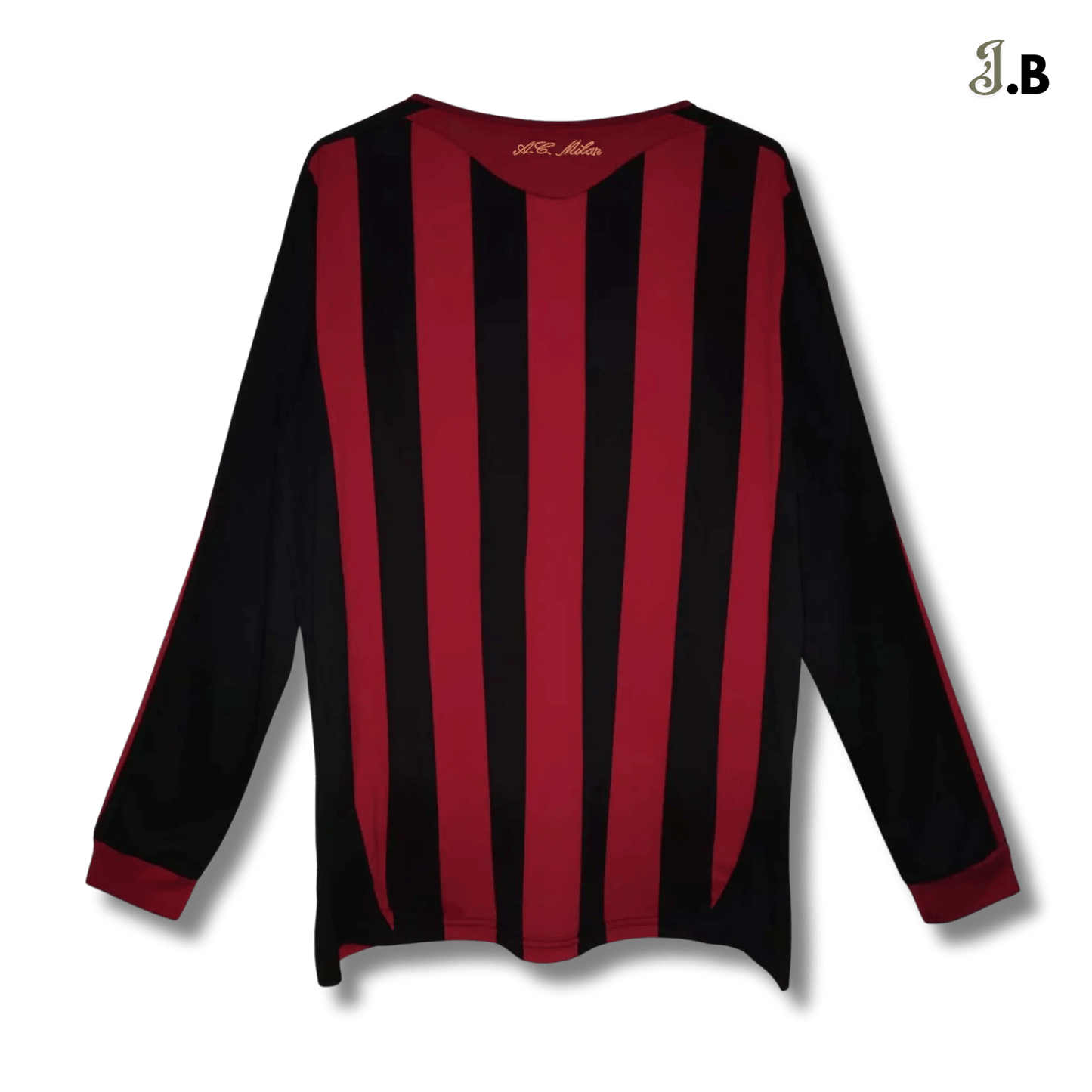 AC Milan Vintage 09 Black Home Long Sleeve - JogaBonito - Jersey