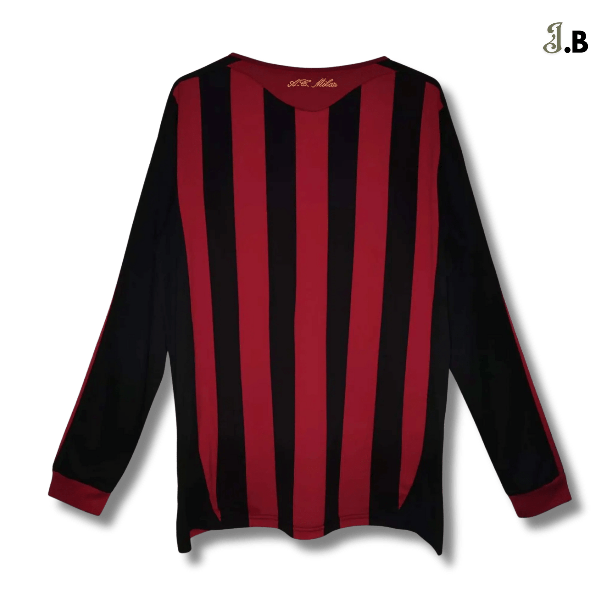 AC Milan Vintage 09 Black Home Long Sleeve - JogaBonito - Jersey