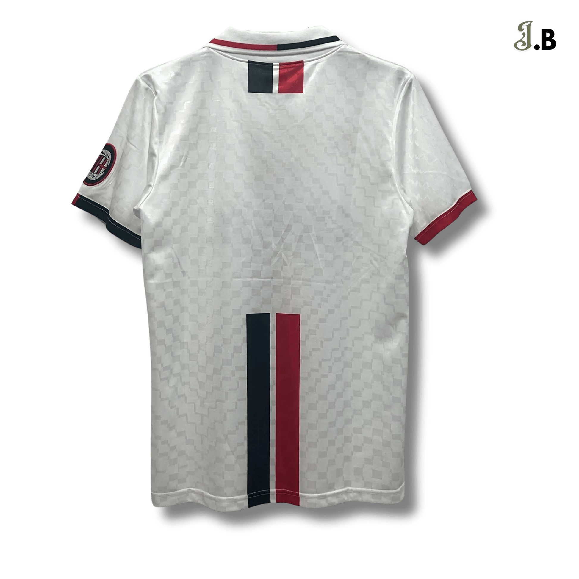 AC Milan Vintage 96 White Away Jersey - JogaBonito - Jersey
