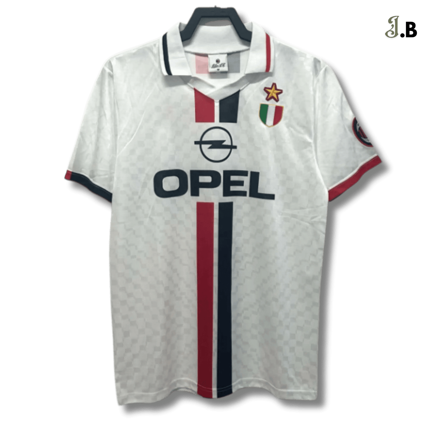 AC Milan Vintage 96 White Away Jersey - JogaBonito - Jersey