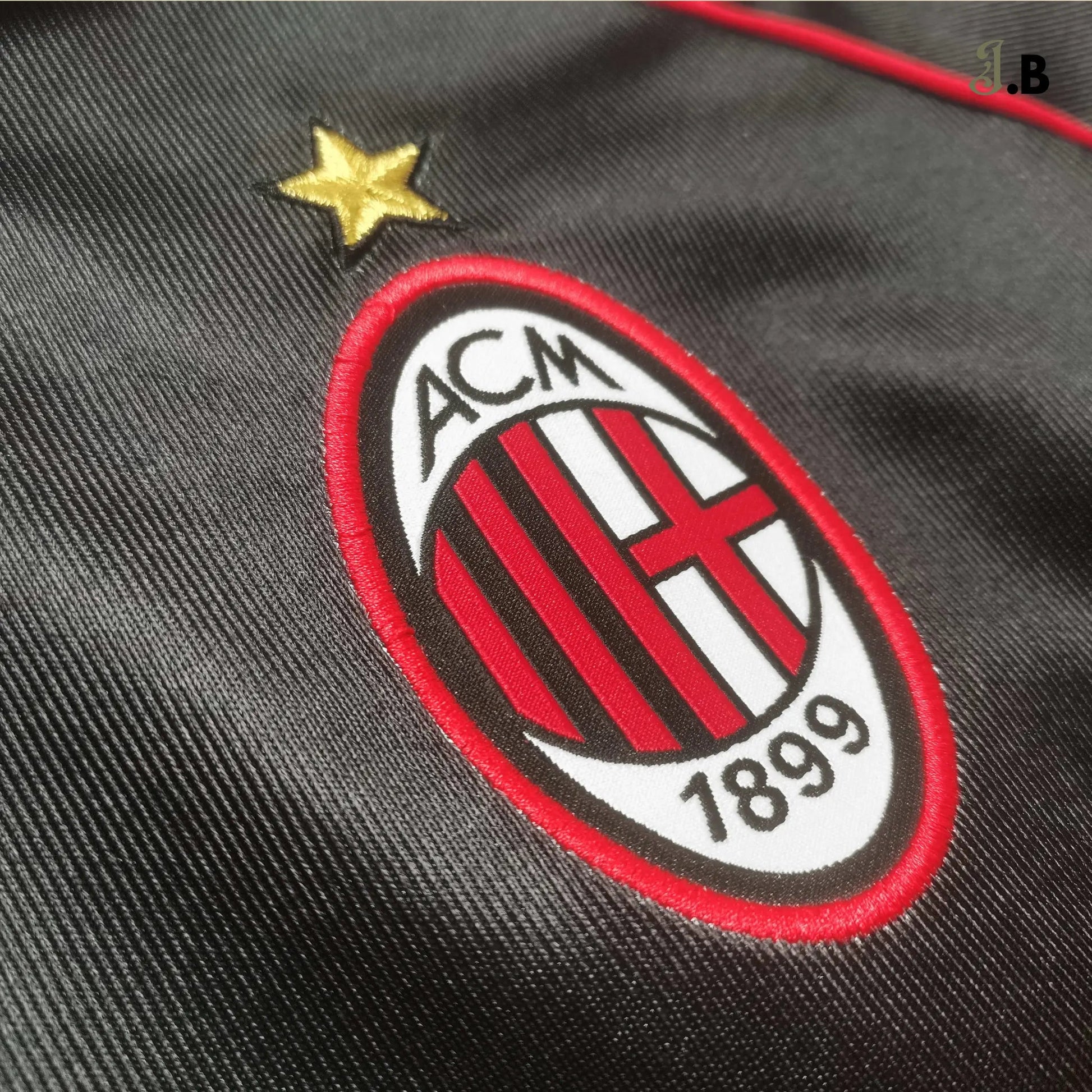 AC Milan Vintage 98 Black & Red Third Jersey - JogaBonito - Jersey