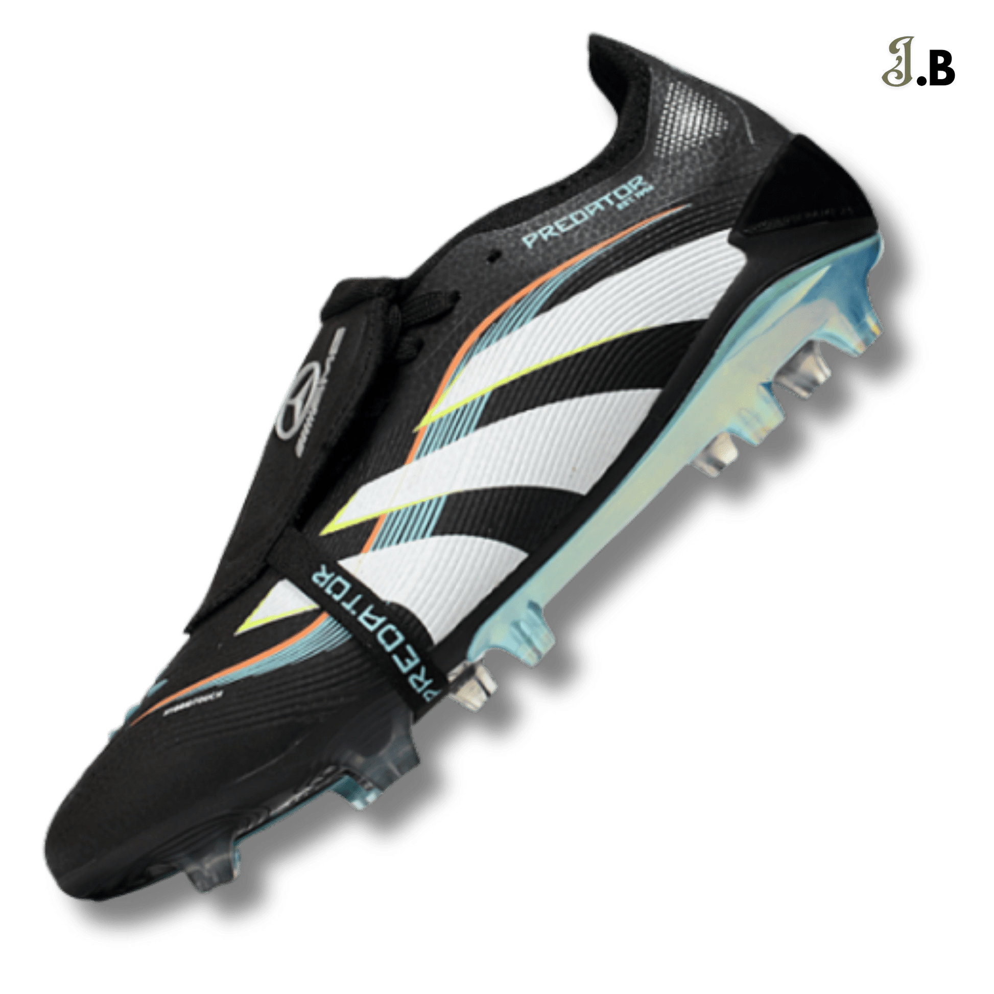 Adidas Black/Blue Predator Elite Accuracy FG Cleats - JogaBonito - Athletic Shoes