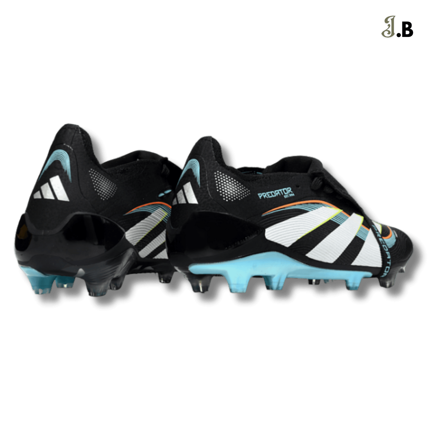 Adidas Black/Blue Predator Elite Accuracy FG Cleats - JogaBonito - Athletic Shoes