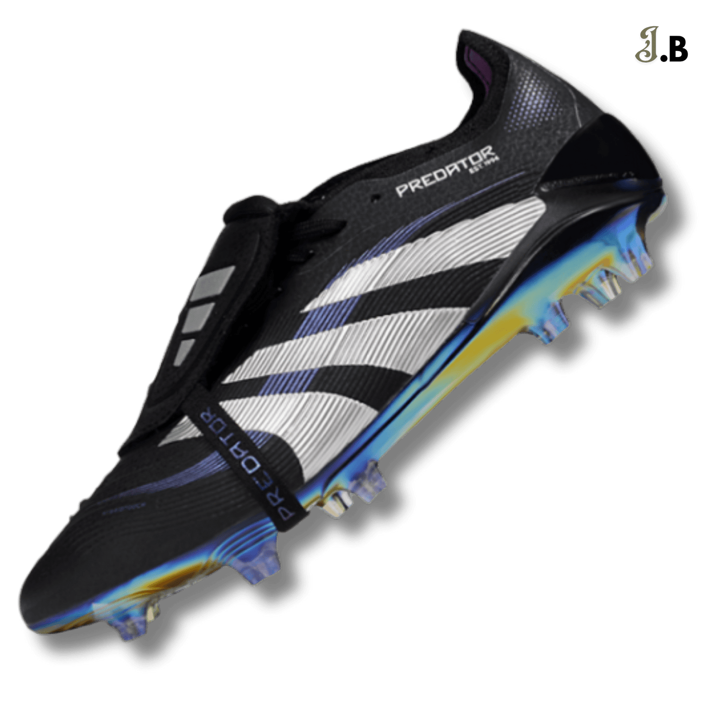 Adidas Black/Iridescent Predator Elite FG Cleats - JogaBonito - Athletic Shoes