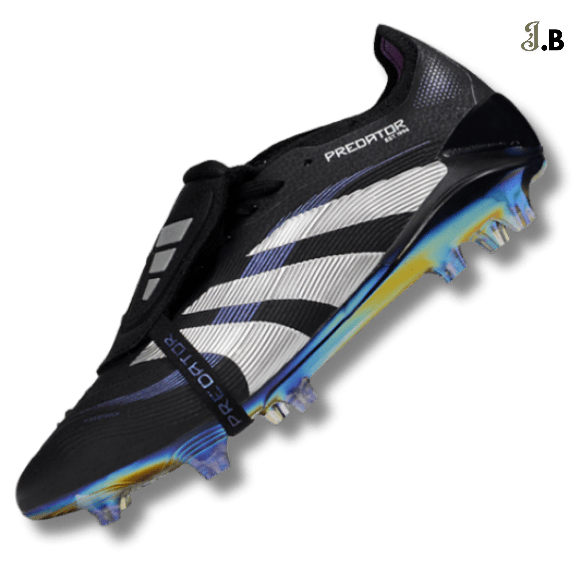 Adidas Black/Iridescent Predator Elite FG Cleats - JogaBonito - Athletic Shoes