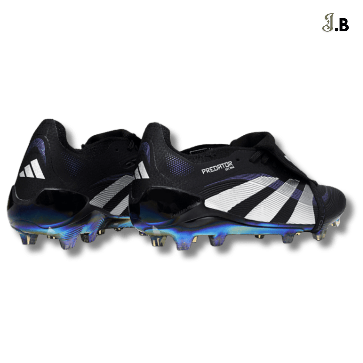Adidas Black/Iridescent Predator Elite FG Cleats - JogaBonito - Athletic Shoes