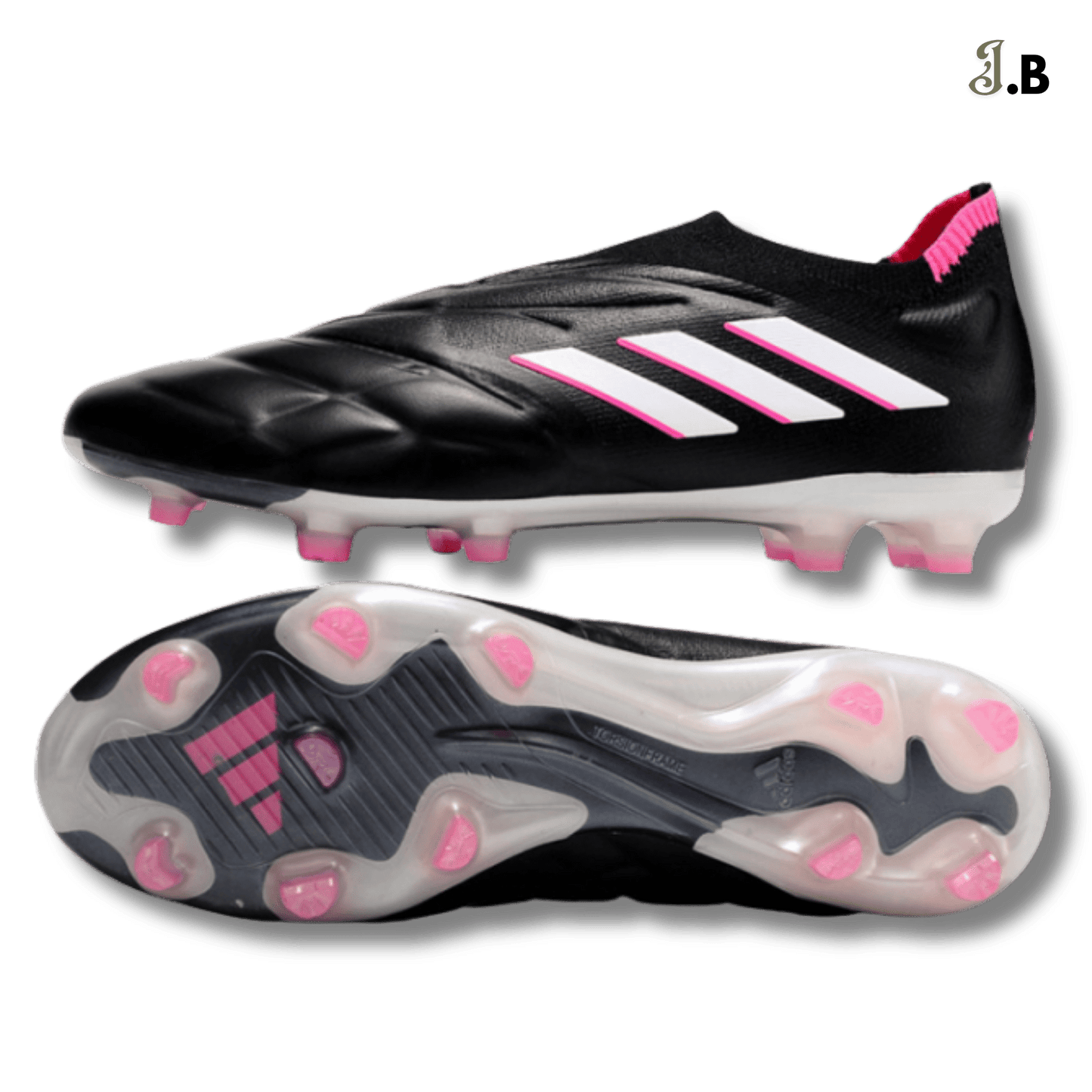 Adidas Black/Pink Copa Pure FG Cleats - JogaBonito - Athletic Shoes