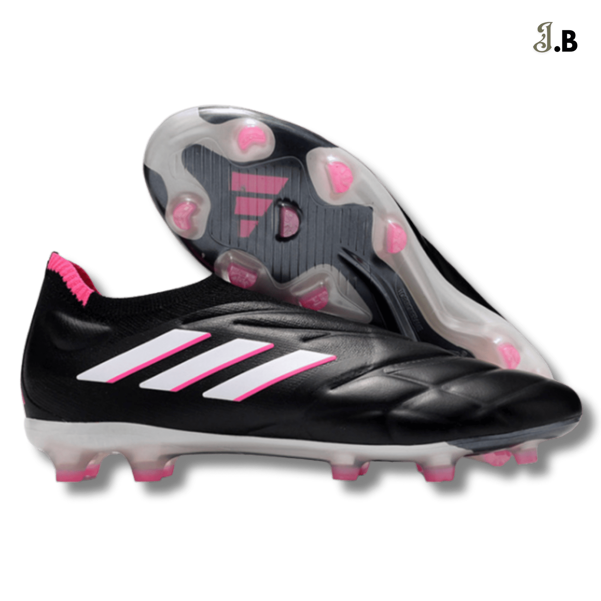 Adidas Black/Pink Copa Pure FG Cleats - JogaBonito - Athletic Shoes