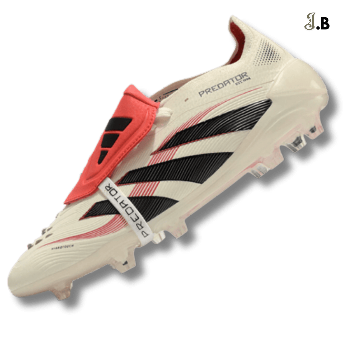 Adidas Cream/Red Predator Accuracy FG Cleats - JogaBonito - Athletic Shoes