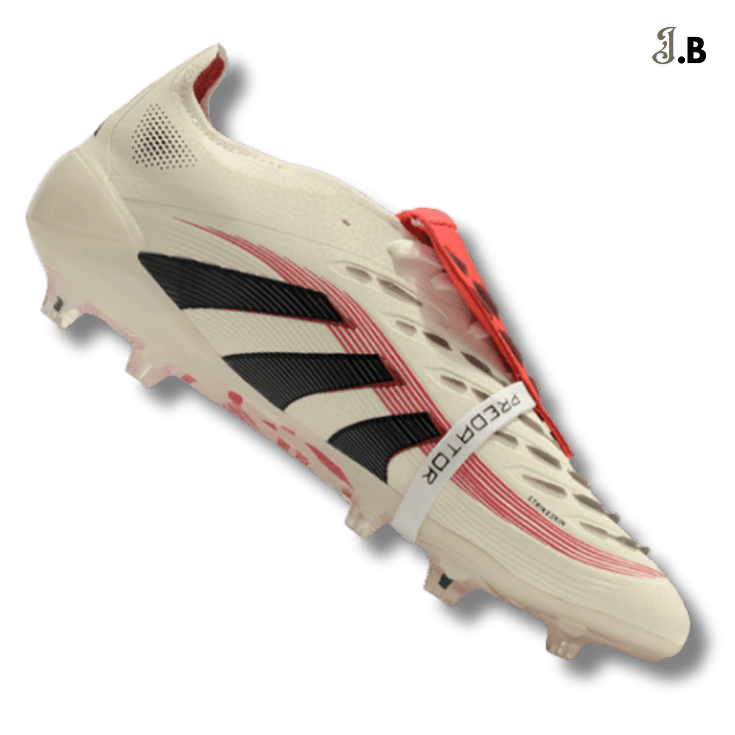 Adidas Cream/Red Predator Accuracy FG Cleats - JogaBonito - Athletic Shoes