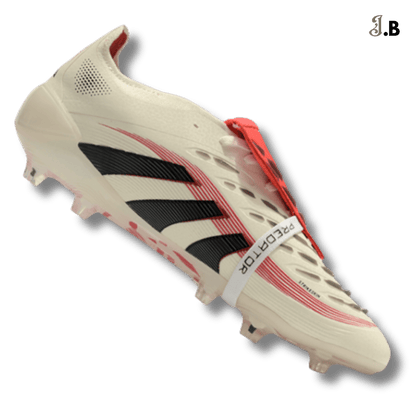 Adidas Cream/Red Predator Accuracy FG Cleats - JogaBonito - Athletic Shoes
