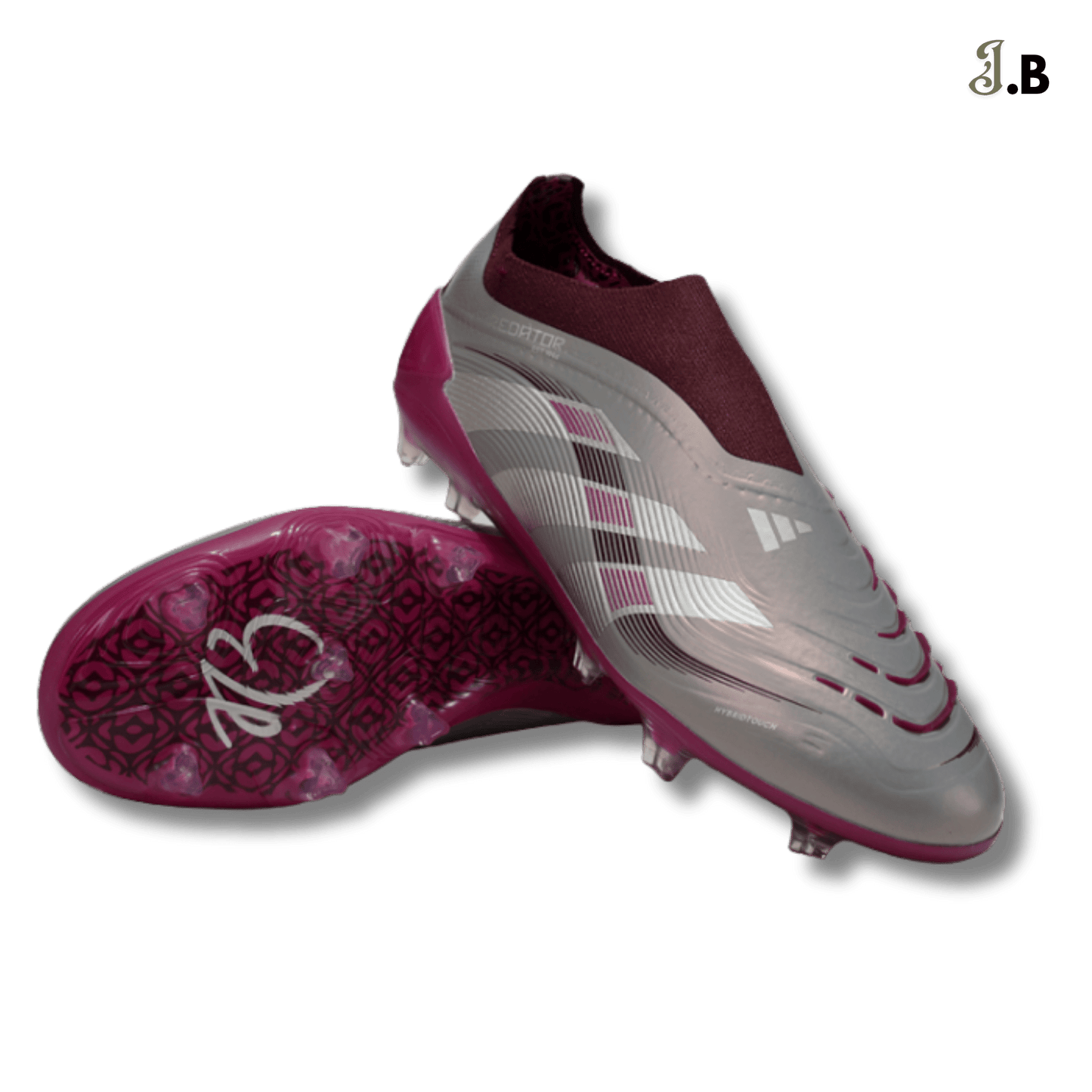 Adidas Grey/Maroon Predator Accuracy FG Cleats - JogaBonito - Athletic Shoes