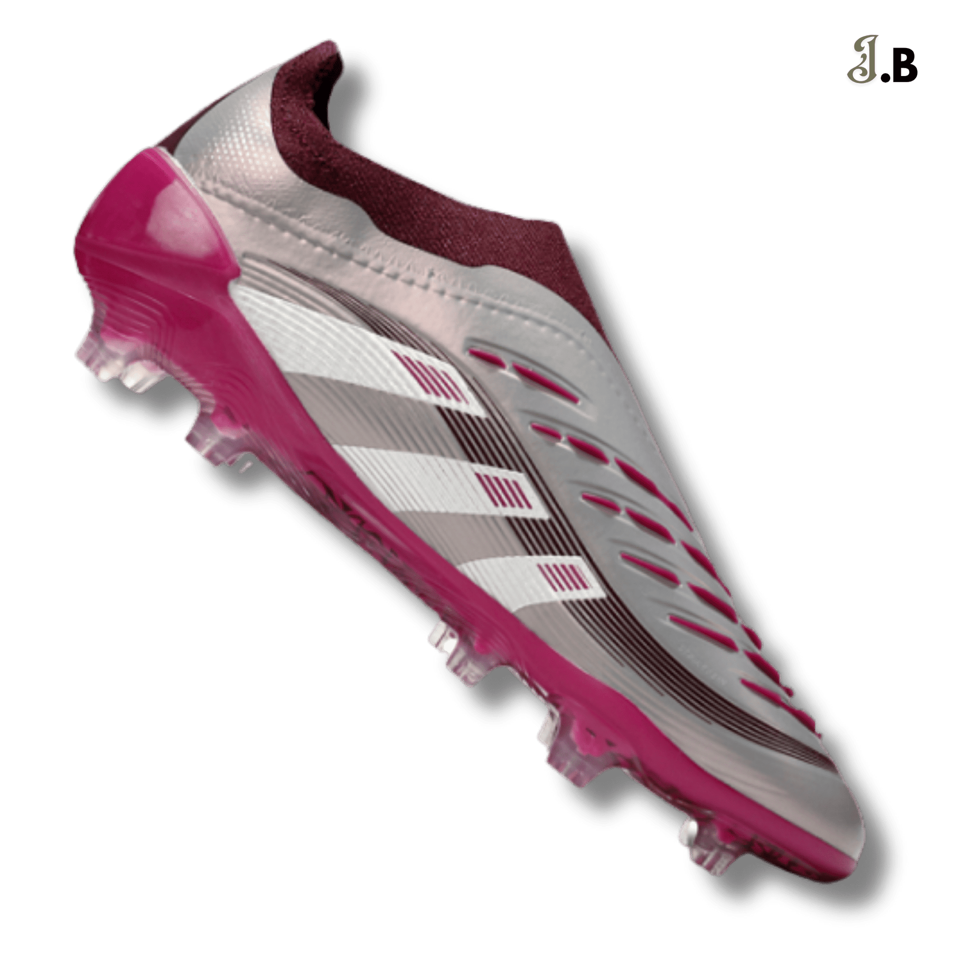 Adidas Grey/Maroon Predator Accuracy FG Cleats - JogaBonito - Athletic Shoes