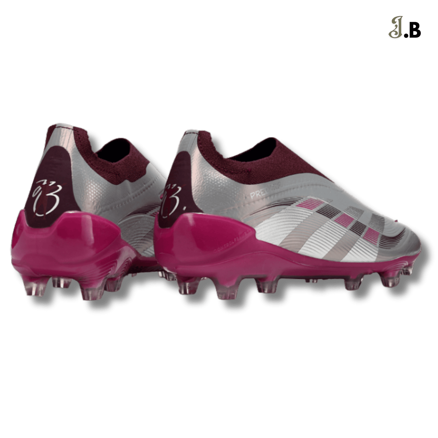 Adidas Grey/Maroon Predator Accuracy FG Cleats - JogaBonito - Athletic Shoes