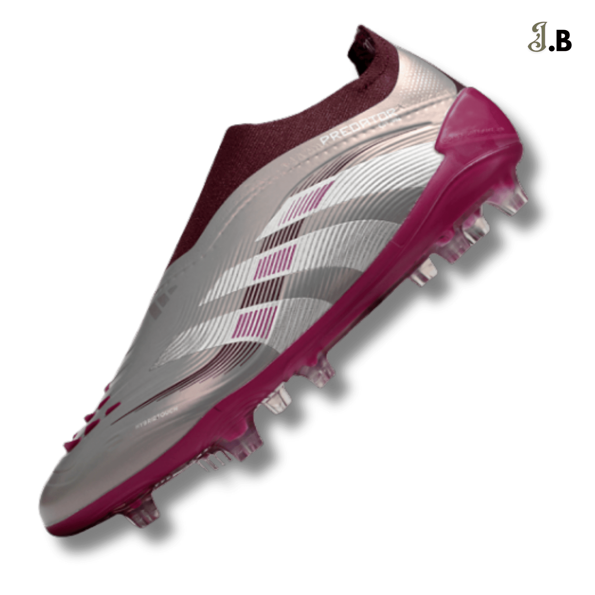 Adidas Grey/Maroon Predator Accuracy FG Cleats - JogaBonito - Athletic Shoes