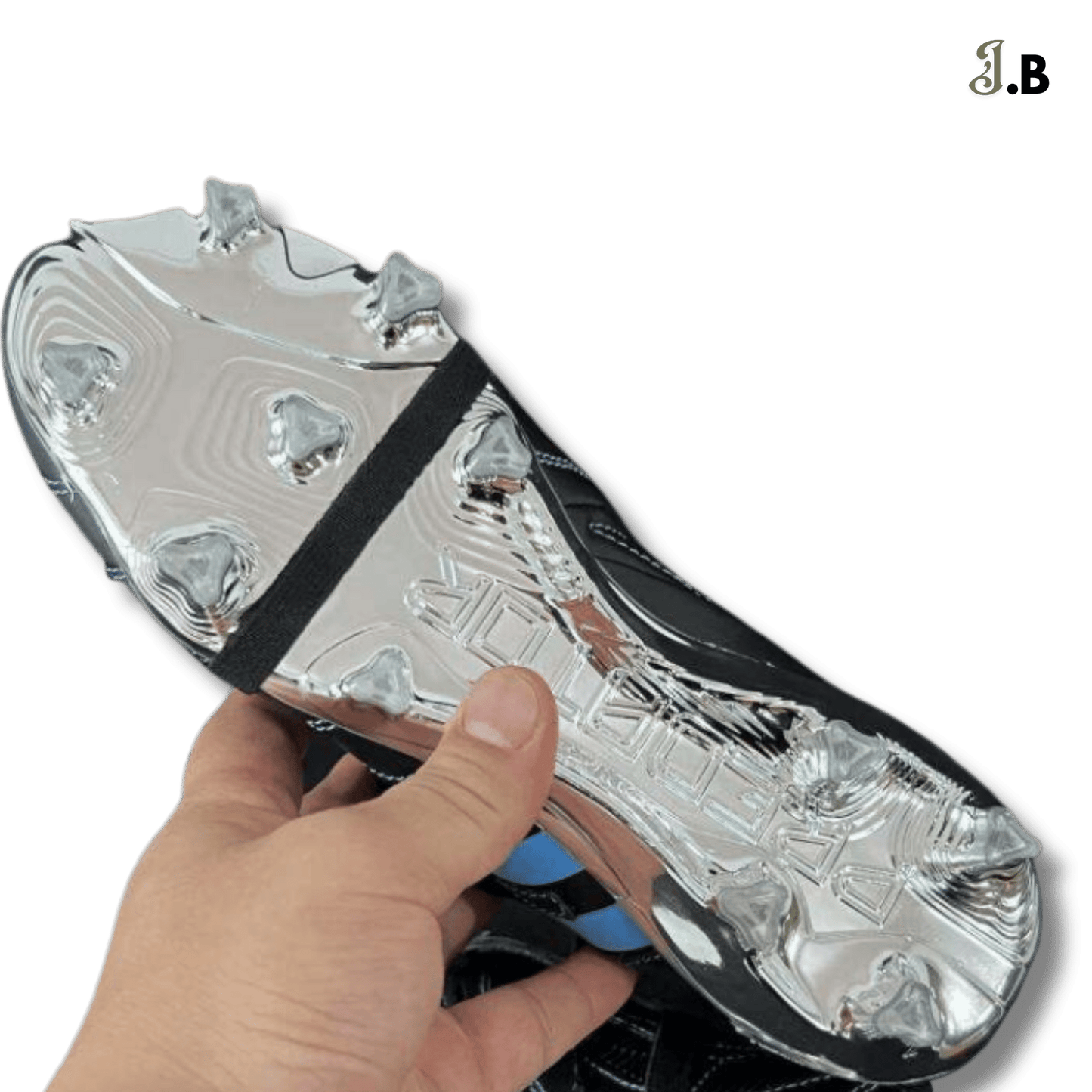 Adidas Predator Accuracy Black/Indigo Custom Cleats - JogaBonito - Athletic Shoes
